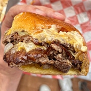 A double cheeseburger from 7th Street Burger, a New York-based chain that just opened its first New Jersey location in Hoboken. (Jeremy Schneider | NJ Advance Media for NJ.com)
