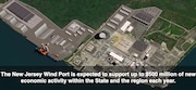 A rendering provided by the governor's office shows the New Jersey Wind Port in Salem County.
