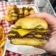 A double smasher from Eighty Twenty, a burger joint in Westwood that started as a pandemic pop-up and has become one of New Jersey's best burger restaurants. (Jeremy Schneider | NJ Advance Media for NJ.com)