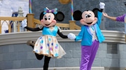 FILE - Minnie and Mickey Mouse perform for guests during a musical show in the Magic Kingdom at Walt Disney World, July 14, 2023, in Lake Buena Vista, Fla.  (AP Photo/John Raoux, File)